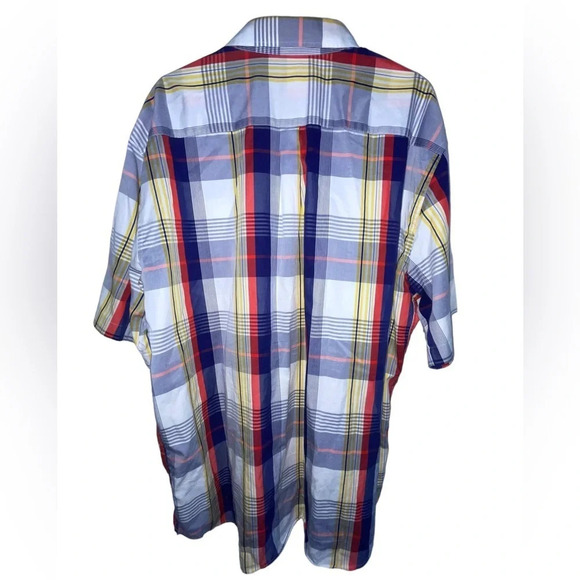 Peter Millar Weekender Finish Short Sleeve Button Shirt Mens Size XXL Plaid - Picture 3 of 5